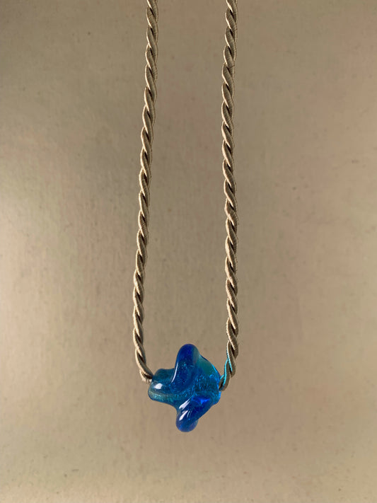 DEVOTEE TWIST NECKLACE, CERULEAN