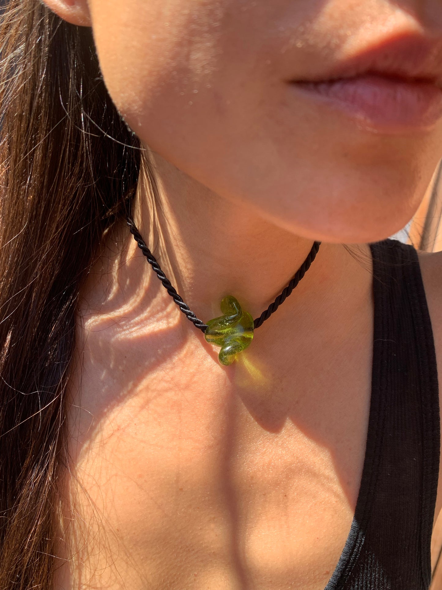 DEVOTEE NECKLACE, LIME TWIST